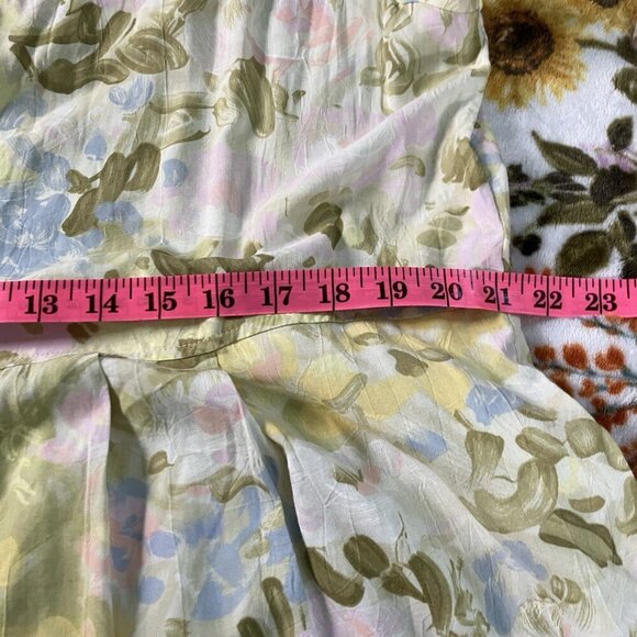 Vintge Jams World Maxi Dress Womens XXL Painted Flowers Rayon Resort Beach - Picture 10 of 12